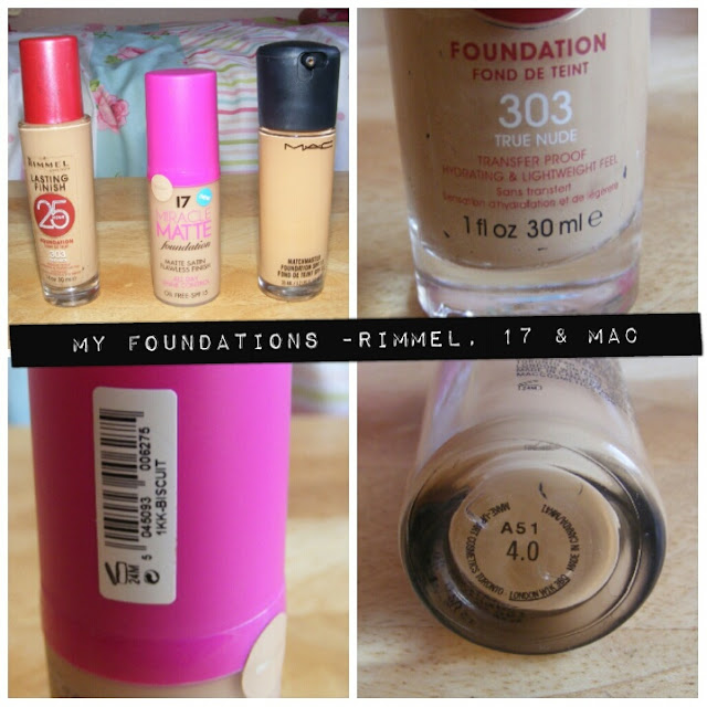 A picture of foundations suitable for oily skin