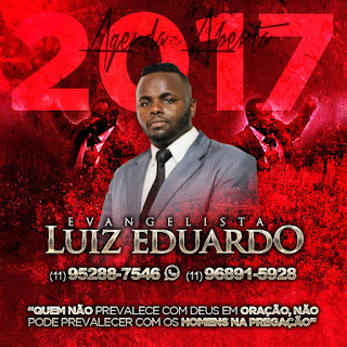 Cartaz Evangelista Luiz Eduardo