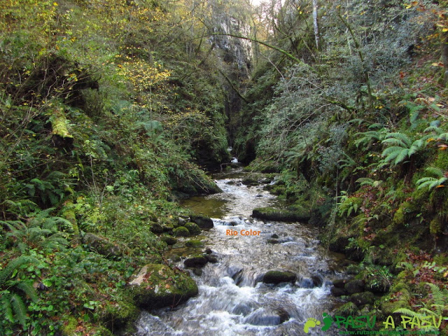 Río Color a su paso por Les Cuerries