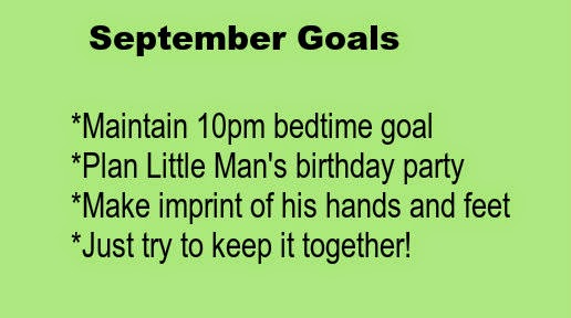 September 2014 goals for One Quarter Mama.ca.