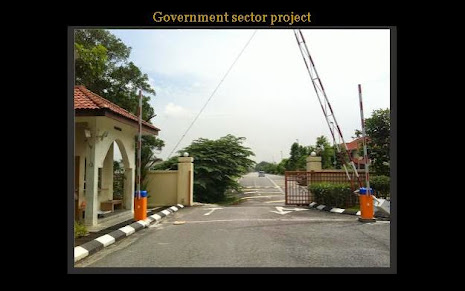 Barrier gate for government project