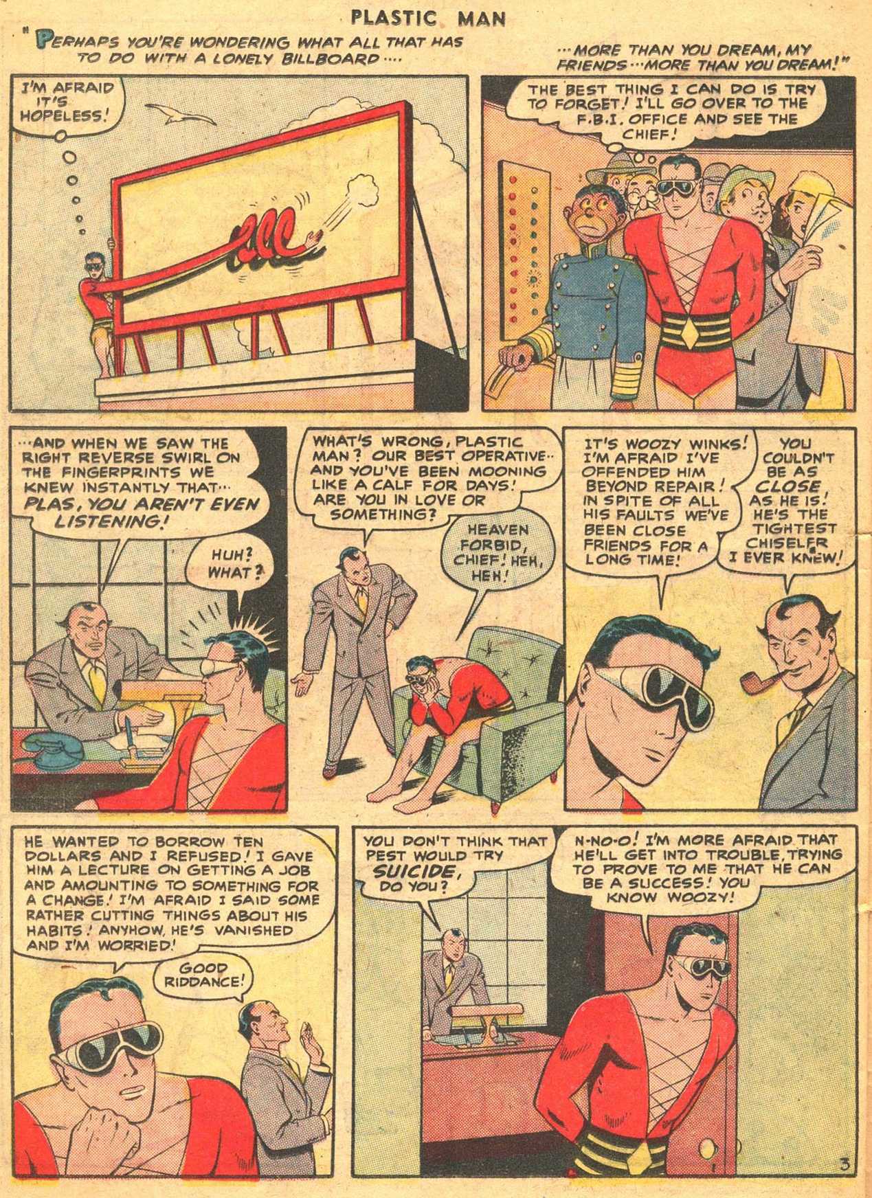 Read online Plastic Man (1943) comic -  Issue #7 - 38