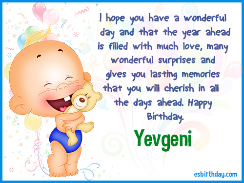 Yevgeni Happy Birthday Yevgeni Happy Birthday