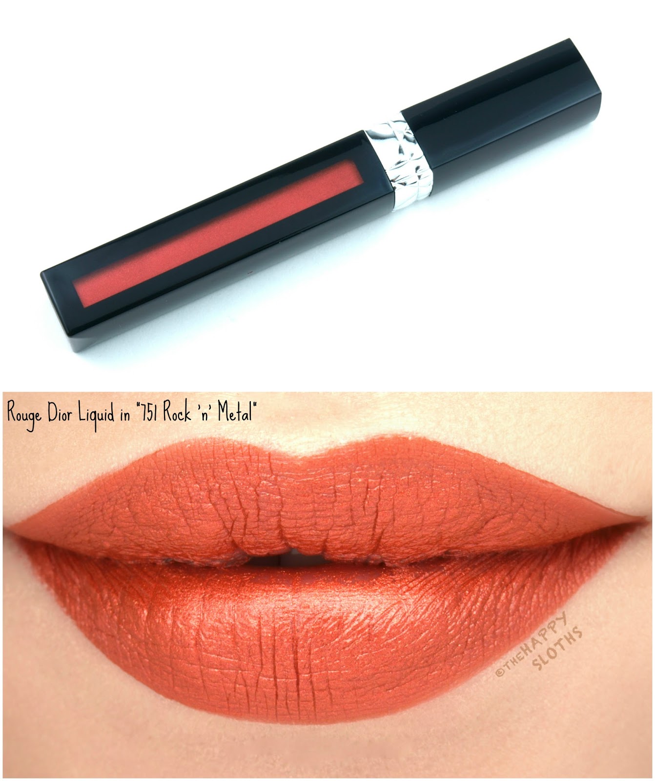 Dior Rouge Dior Liquid Lip Stain in "751 Rock n Metal": Review and Swatches