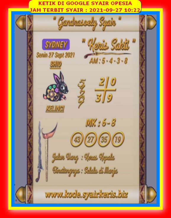 PREDIKSI SYDNEY COJEEL