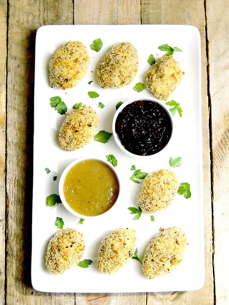 This Baked Turkey Croquette recipe is a great way to use up holiday leftovers, made lighter by baking, not frying. #thanksgiving #christmas #turkey #leftover #recipe | bobbiskozykitchen.com