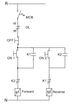 Rangkaian Motor 3 Fasa 2 Arah Putaran