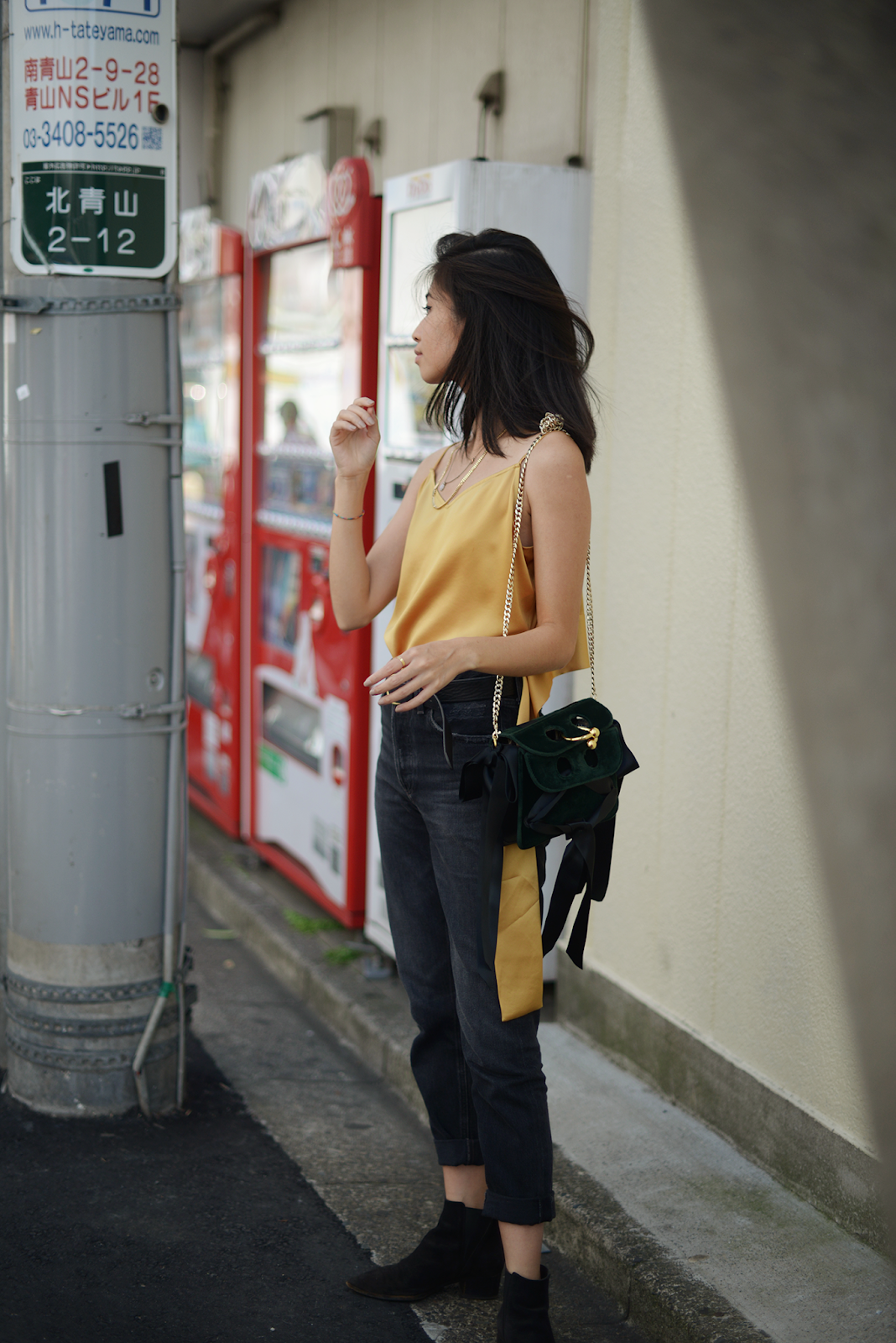 Yellow Cami Top, Casual Streetstyle, Summer Tokyo Style - Lazy May / FOREVERVANNY 