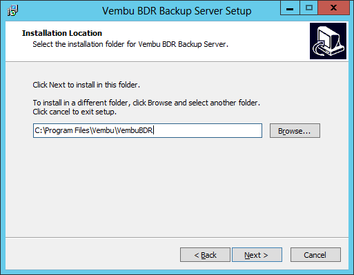 Vembu: BDR instalación sobre Windows