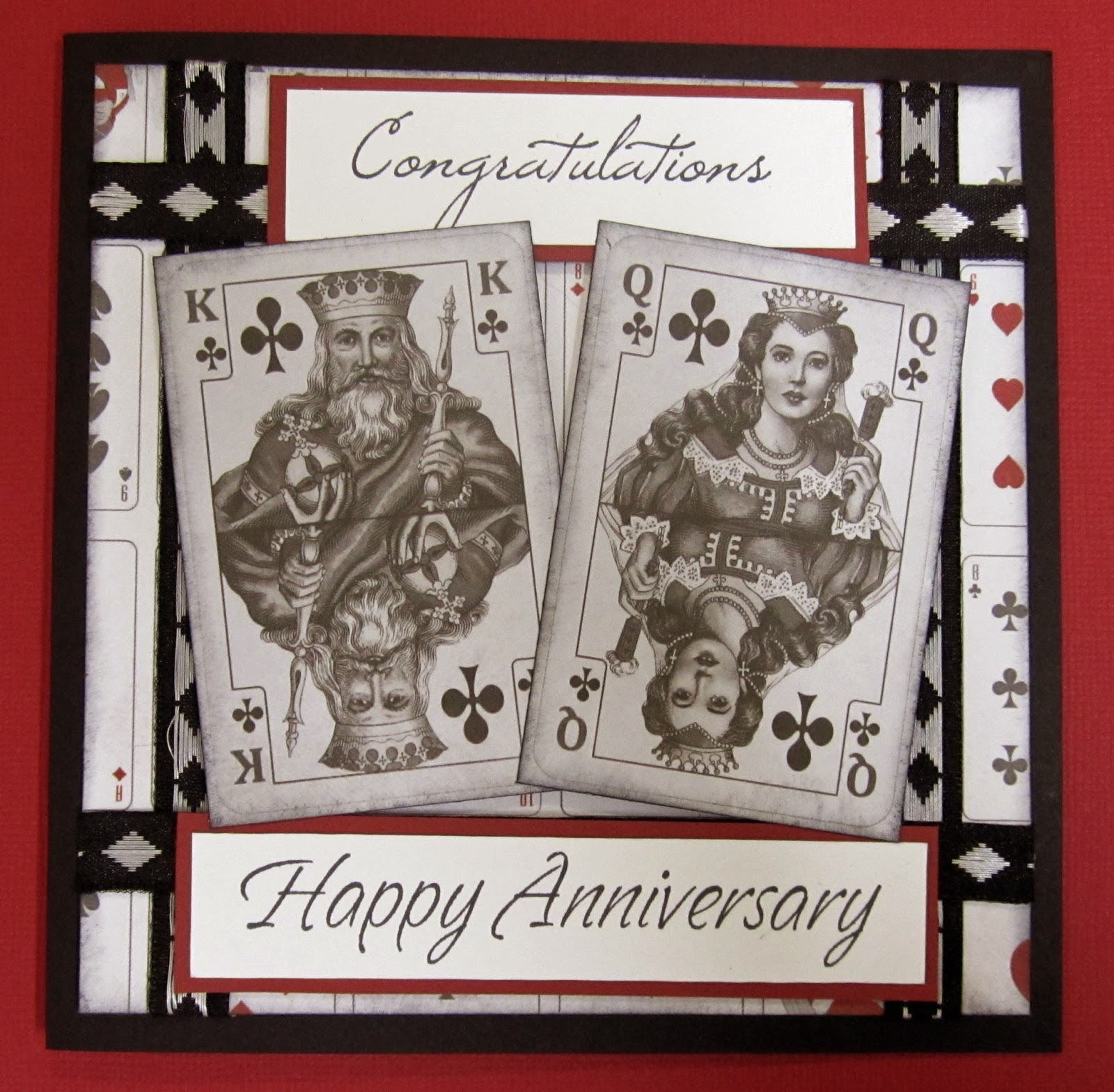 HAND MADE CARDS........ Ideas and Inspiration KING AND QUEEN