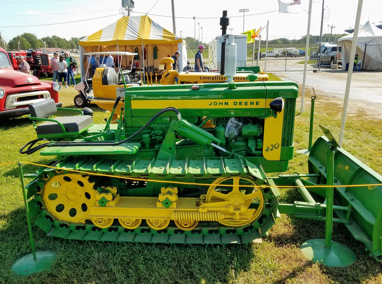 History and Culture by Bicycle Spencer, Iowa 2018 Clay County Fair, 1958 John Deere 420C, 09