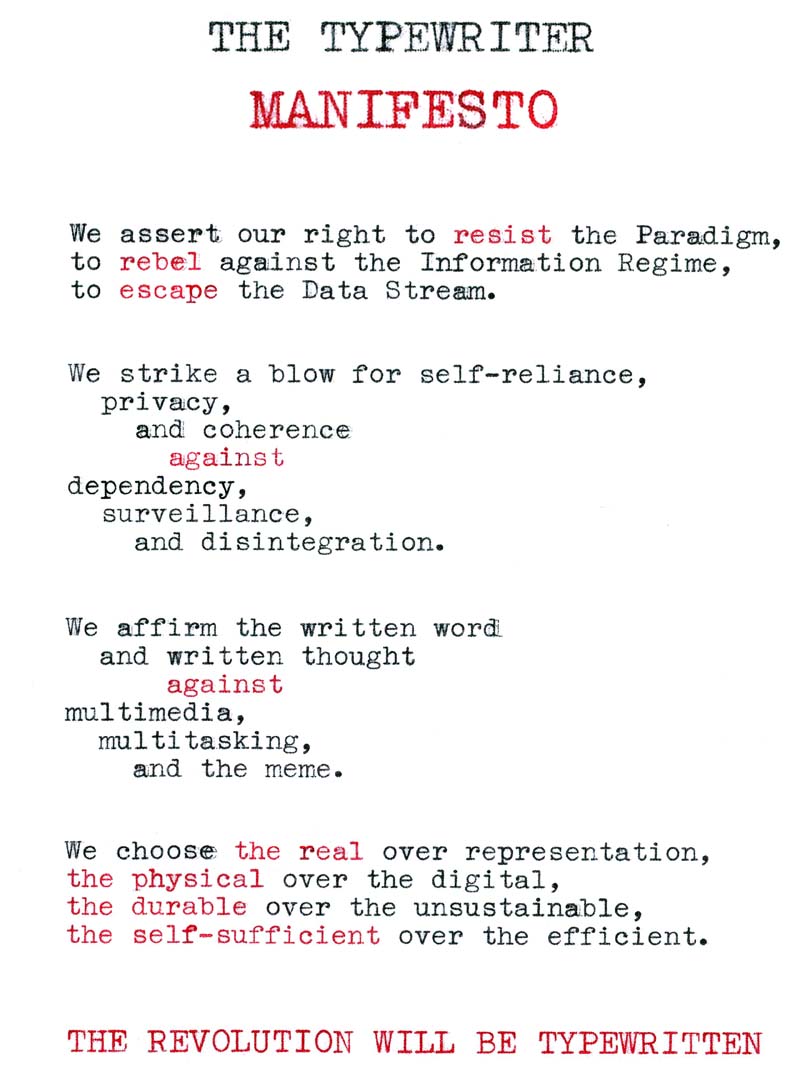 The Typewriter Revolution blog Typewriter Revolution dance