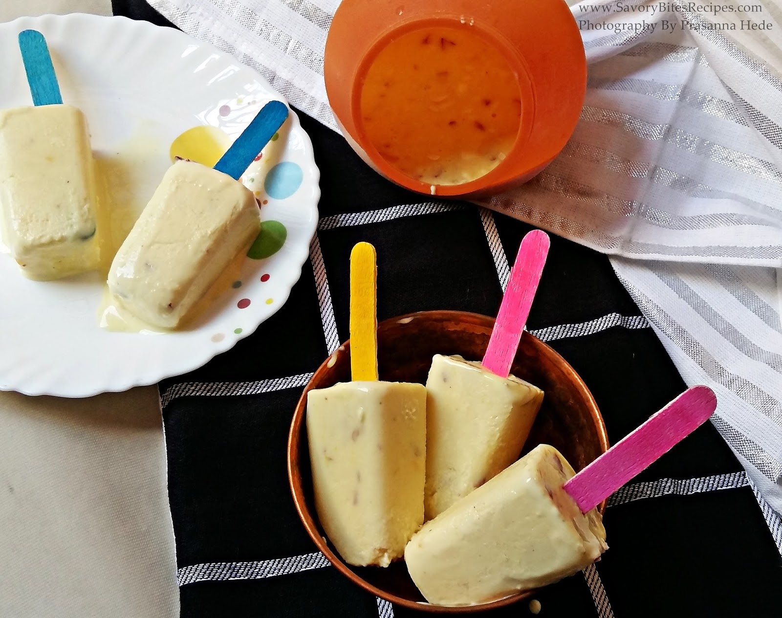 Badam Elaichi Kulfi (Almond Cardamom Kulfi) Savory Bites Recipes