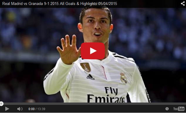 dræne forslag nedenunder VIDEO: Real Madrid 9-1 Granada, All Goals & Highlights - The African Power  Blog