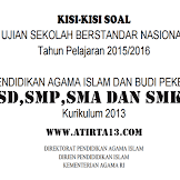 Kisi-Kisi Soal Usbn Pai Dan Kebijaksanaan Pekerti Sd, Smp, Sma, Smk
Kurikulum 2013