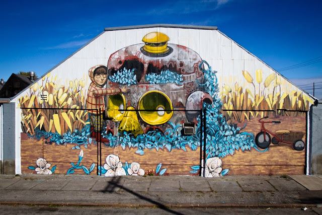 Street Art By Pixel Pancho For Wall Therapy 2013 In Rochester, USA.