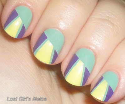 geometric cinco de mayo manicure