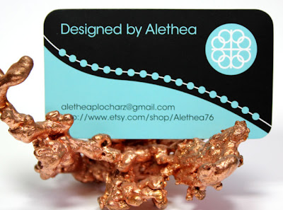 Business Card and Logo For Designed By Alethea