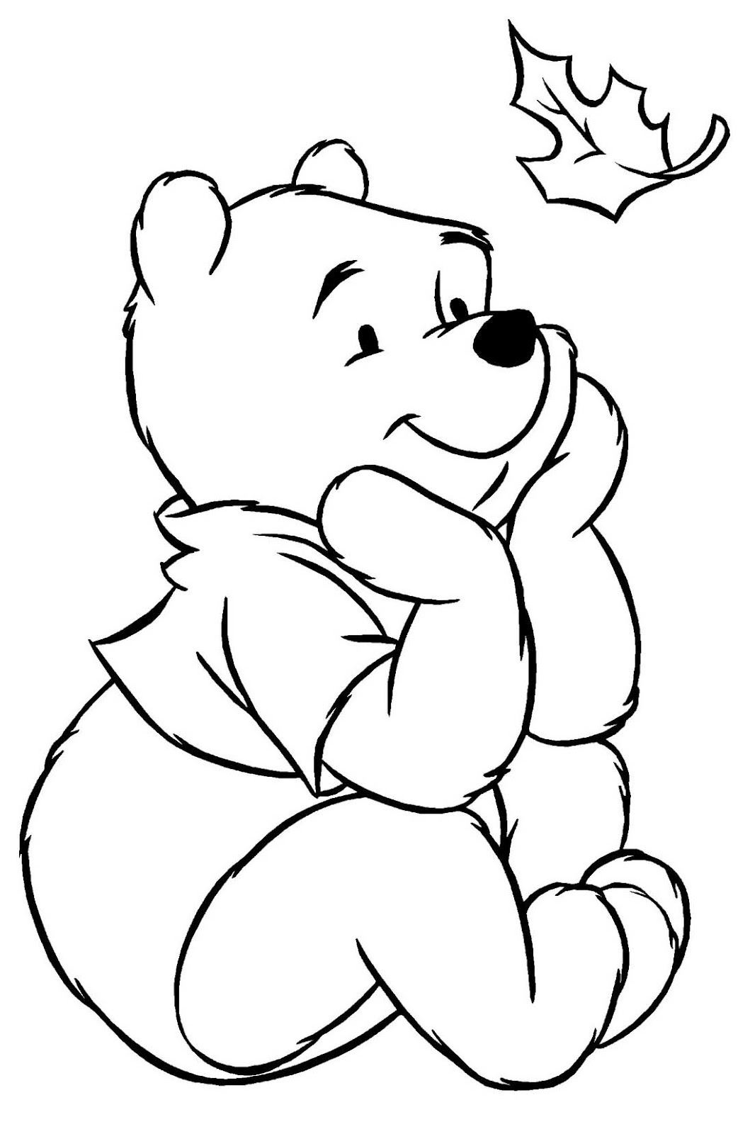 Disney Animal Winnie The Pooh Characters Coloring Pages