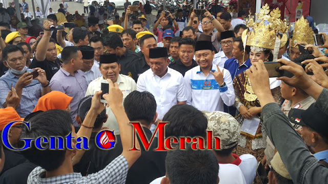 Gelar Deklarasi Damai, Tiga Paslon Bupati-Wabup Lampura Tekankan Politik Santun