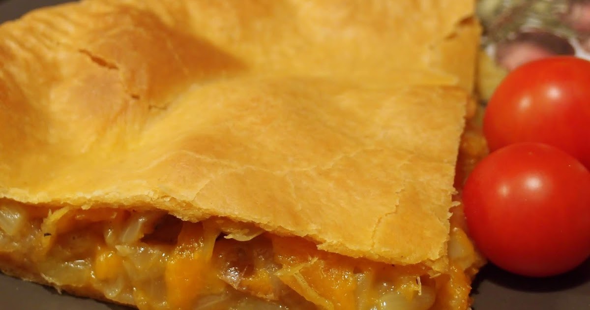 The VegHog Cheese, onion and potato pie