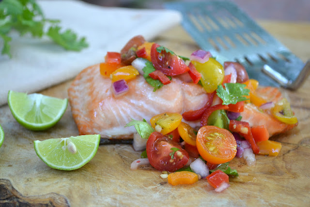 chunky cherry tomato salsa