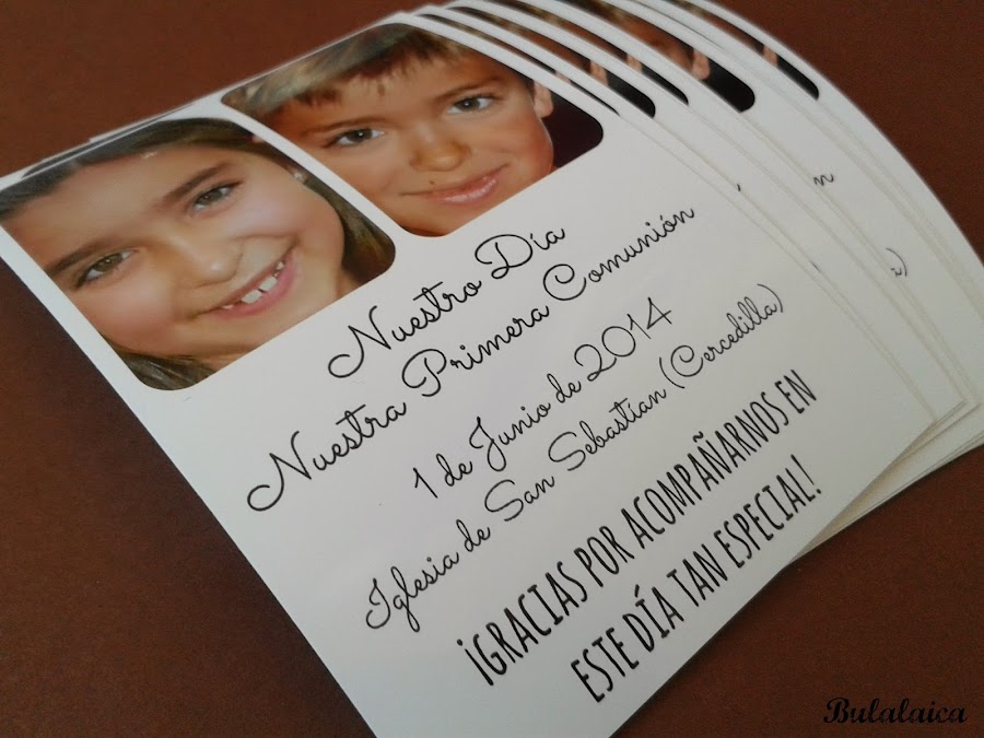 Recordatorios de comunión handmade