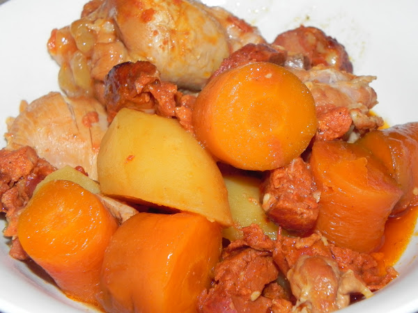 Slow Cooked Chicken with Chorizo - Recipe