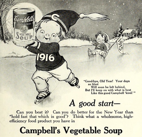 Researching Relatives: New Year Advertisement, 1916