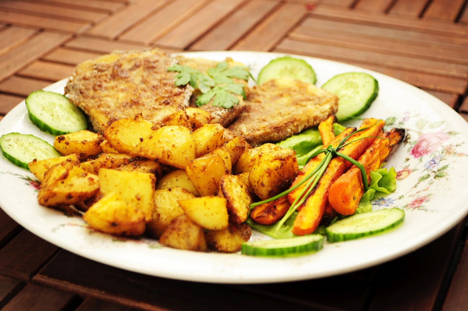 Oczy zielone od warzyw..: Klasyczny wege obiad