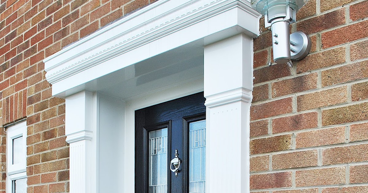 Black Altmore Composite Door and Cambridge Canopy Surround Feels Like Home