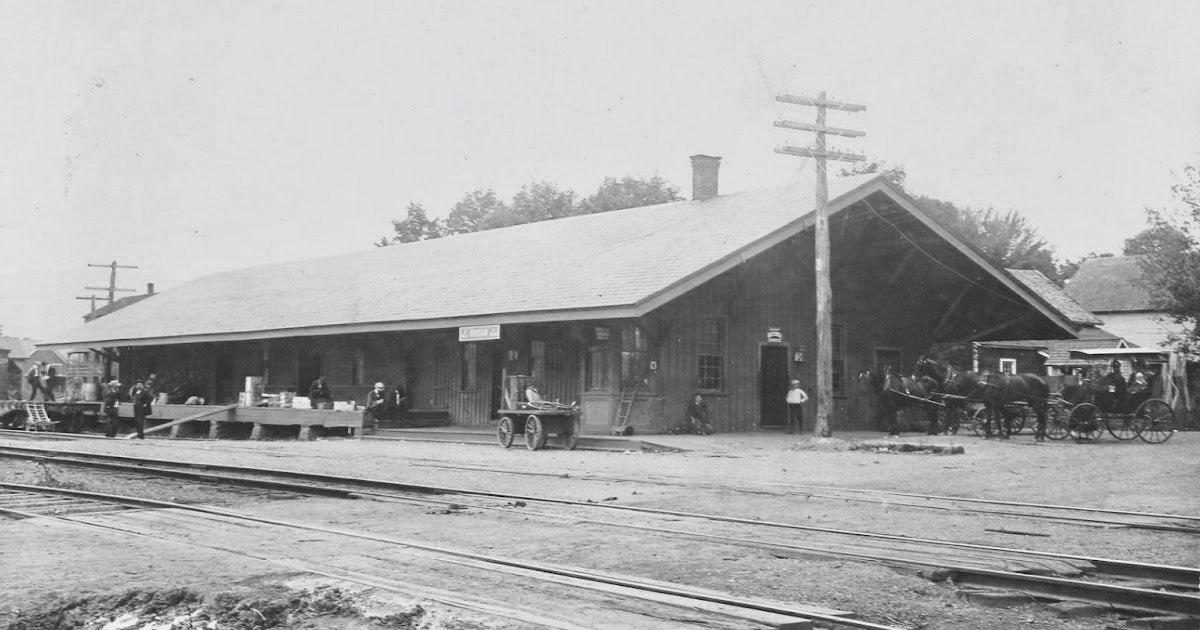 Vintage Railroad Pictures Delaware & Hudson Station, Otego, N.Y.