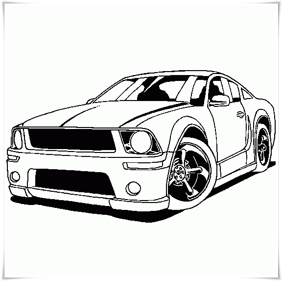 Ausmalbilder zum Ausdrucken: Ausmalbilder für Rennauto