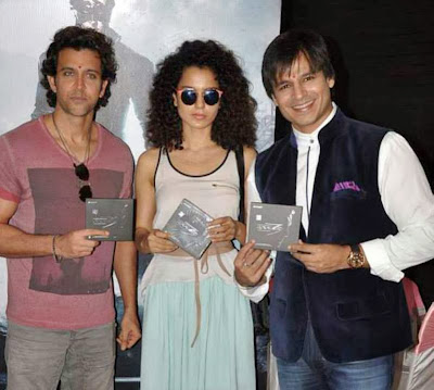 Hrithik, Kangna & Vivek at Krrish 3 Audio Launch Event Gallery