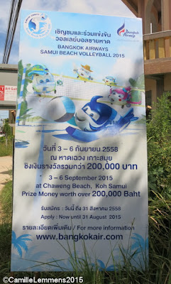 Samui Beach Volleyball, 3-6 September 2015 on Chaweng Beach