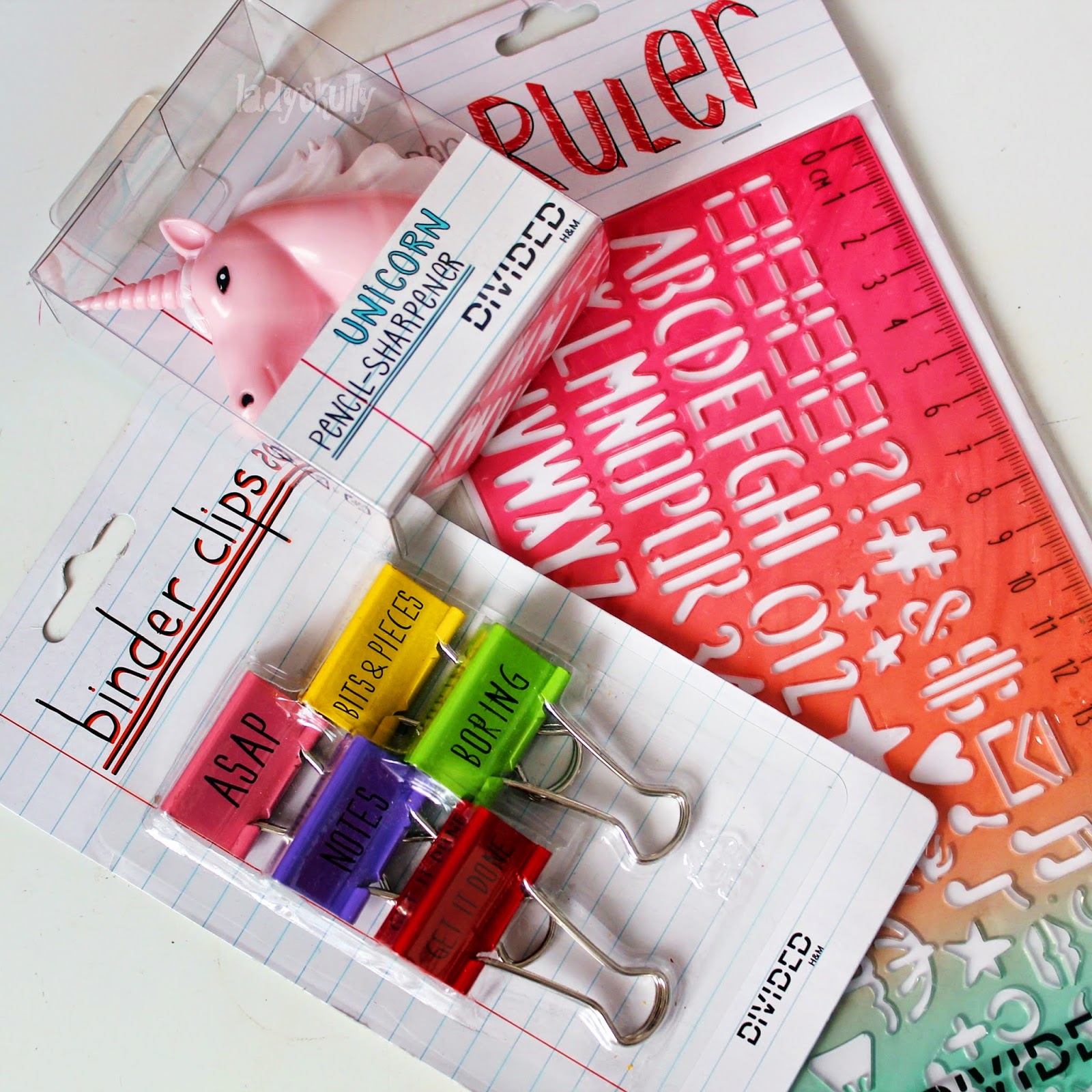 H&M Stationery Skully's Wonderland