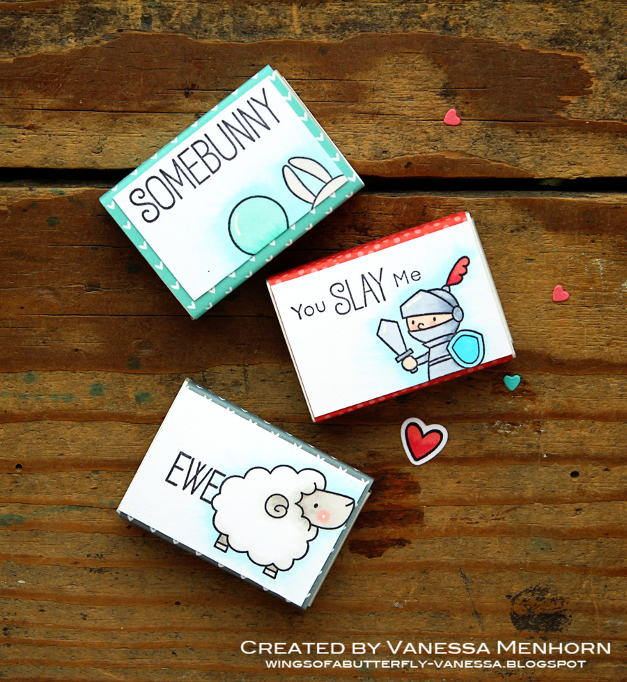 wings of a butterfly Cute Matchbox Valentines