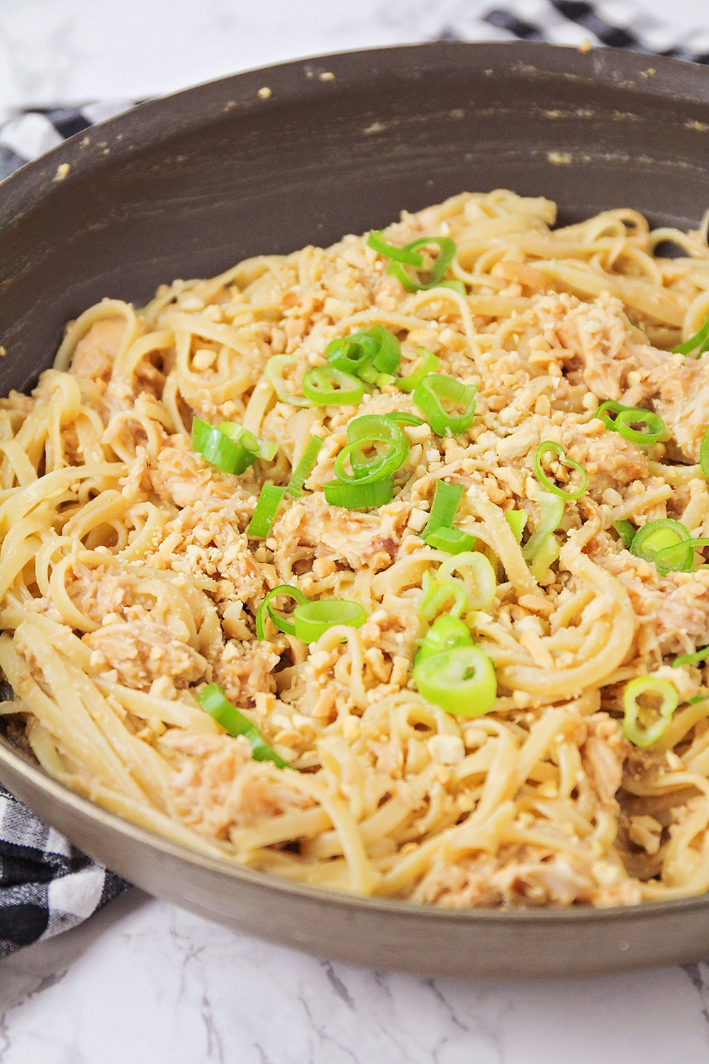 These thai peanut noodles are a savory and flavorful 30 minute meal that the whole family will love!