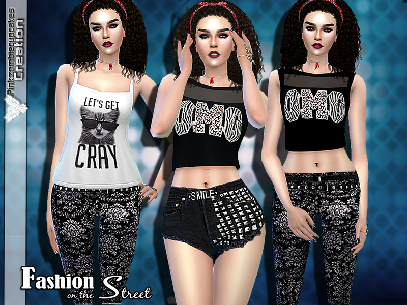 Sims 4 CC's The Best Fashion on the Street Designer Set by