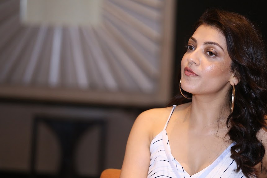 Kajal Aggarwal at MLA movie interview
