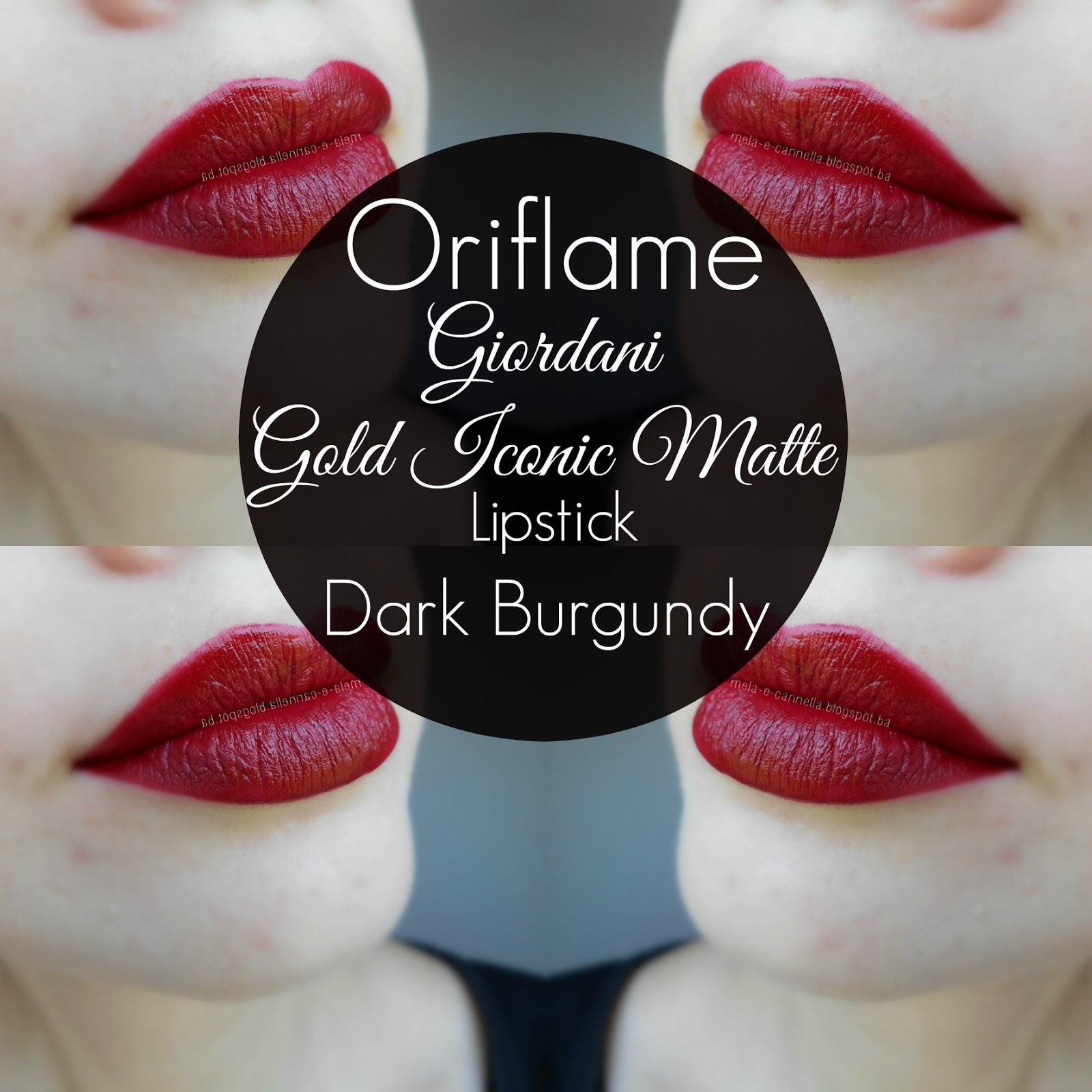 Mela e cannella oriflame giordani gold iconic matte lipstick