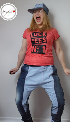 nähen: Kimonotee von Maria Denmark, Lady Luckees von NipNaps und Checkermütze von AnniNanni nähen: Kimonotee von Maria Denmark, Lady Luckees von NipNaps und Checkermütze von AnniNanni