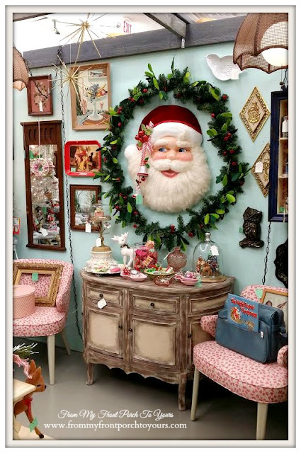 Vintage Santa- Vintage Christmas-Queen of Hearts-Georgia-Antique Shopping- From My Front Porch To Yours