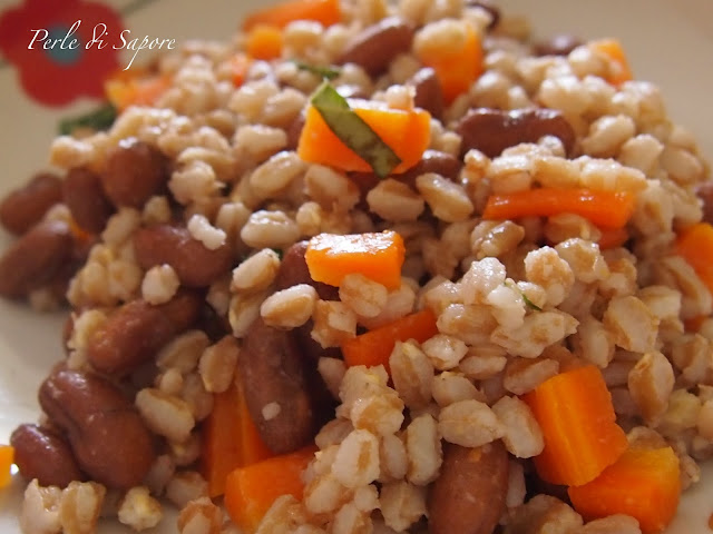 insalata di farro con fagioli