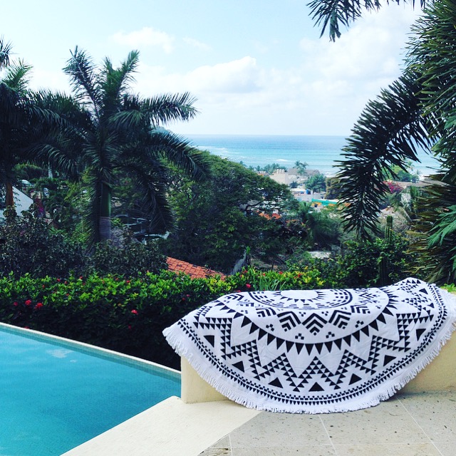 boho fringe round towels available at Fitzroy Boutique