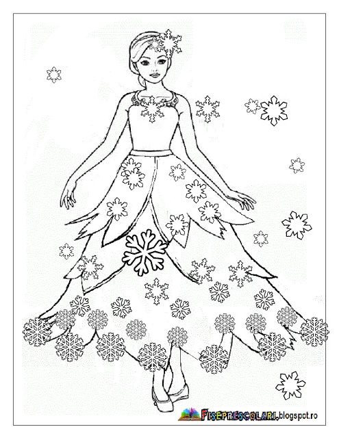 Fisă Pictură Crăiasa Zăpezii