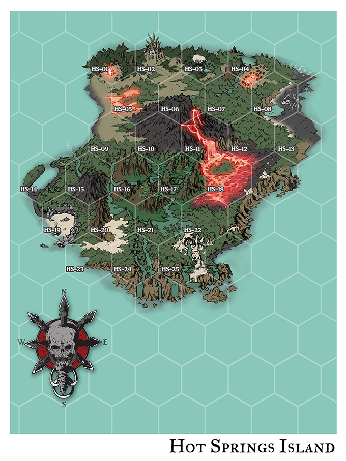 Hot Springs Island Map