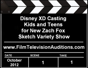 Disney XD Zac Fox Show Auditions Casting Calls