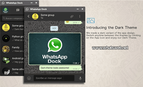 WhatsApp Dock gratis para Google Chrome