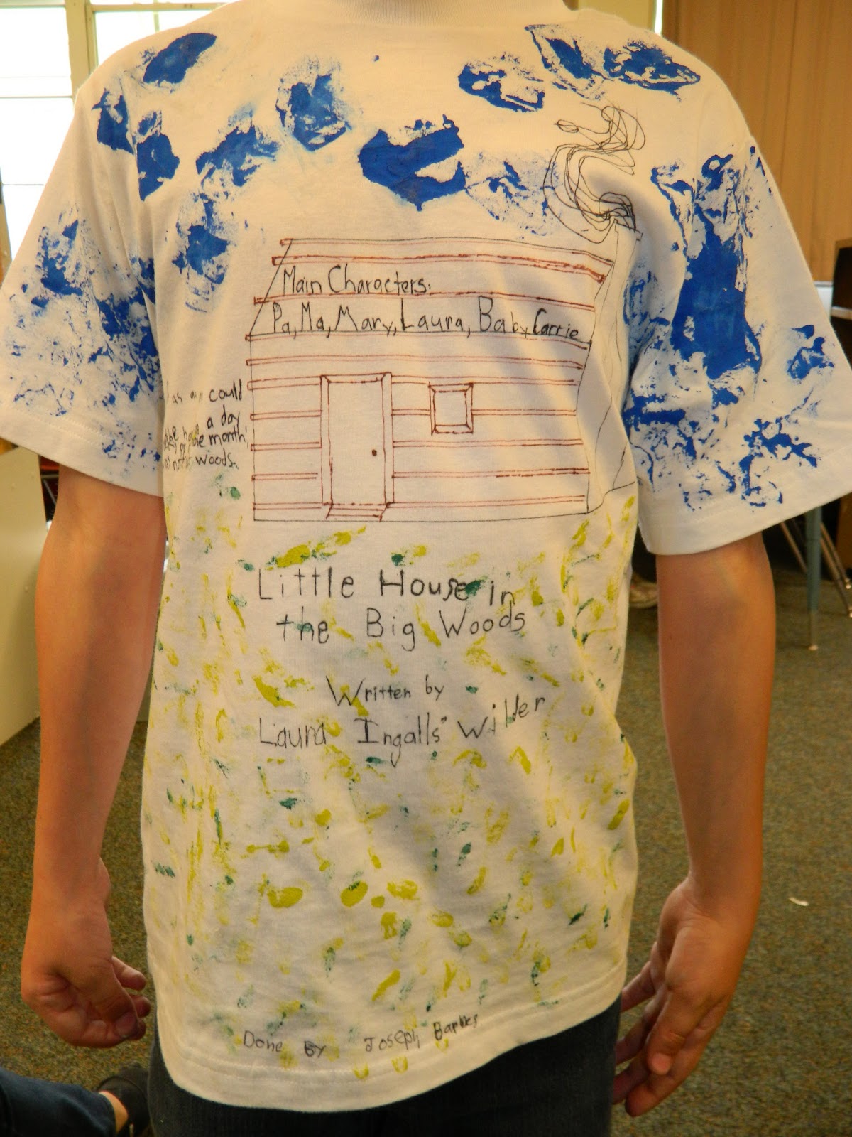 T-shirt book report examples picture